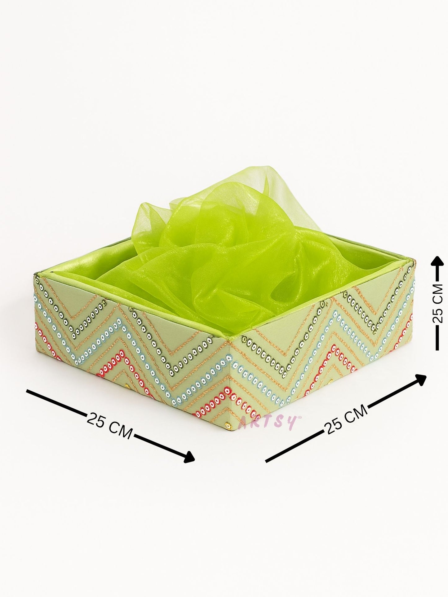 ARTSY Elegant Handcrafted Mesh Food Cover Basket for Serving & Festive Gifting