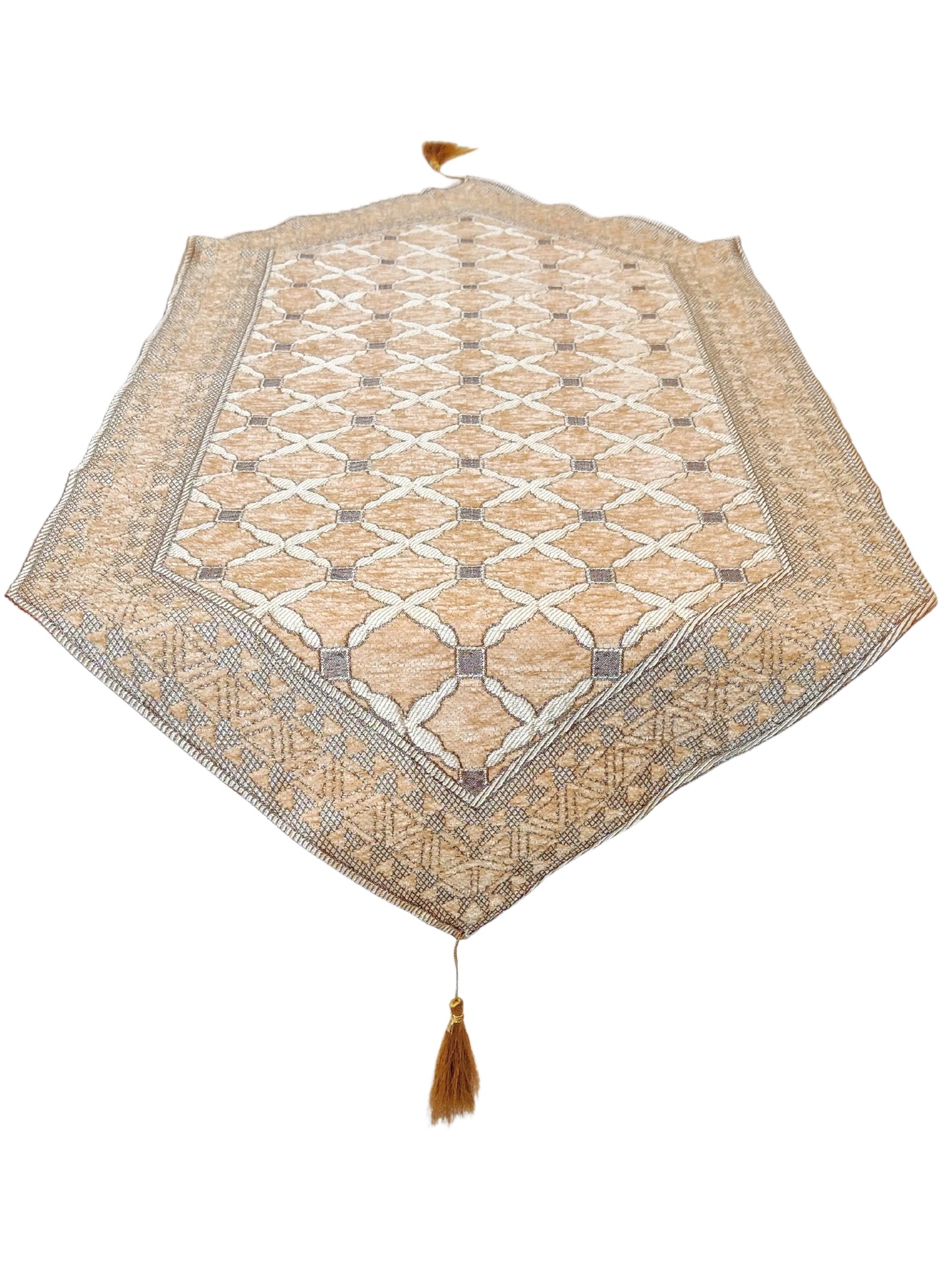 Timeless Beige Beauty: Enhance Your Table with a Beige Color Table Runner, 1 Piece, 36 X 16 Inches