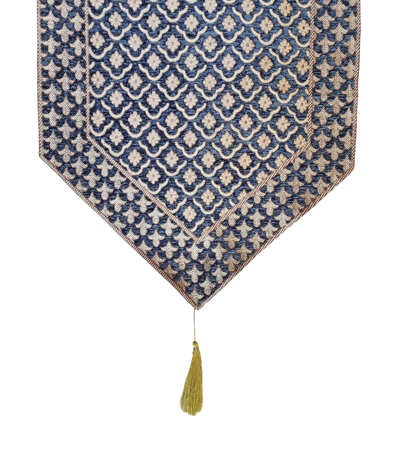 Elegant Blue Delight: Cotton Table Runner in Rich and Stunning Blue Hue, Pack of 1 piece, Blue, 36 X 16 Inches