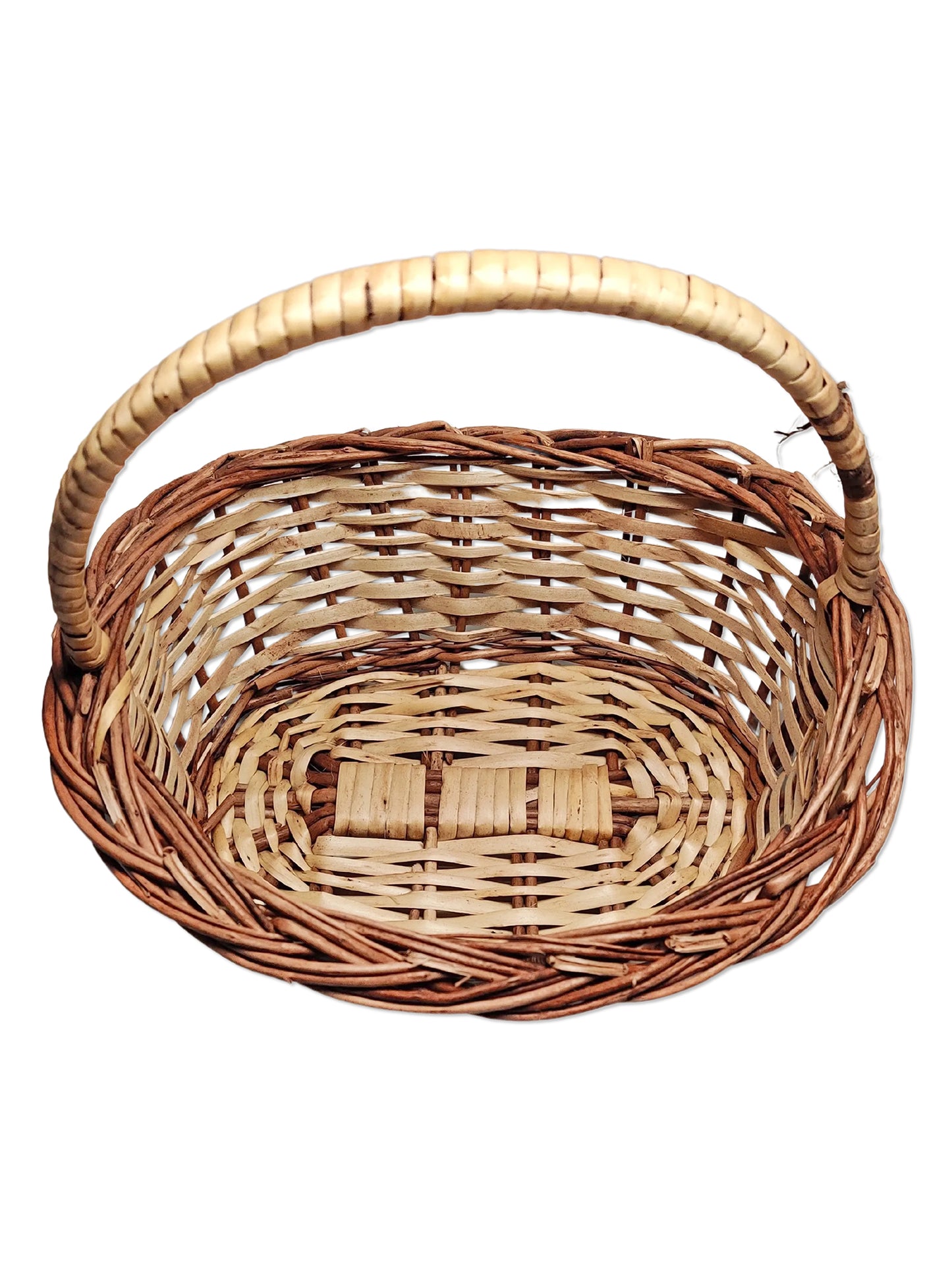 ARTSY® Round Cane Basket: Perfect Pooja and Multipurpose Storage Organizer, Pack of 1 Piece