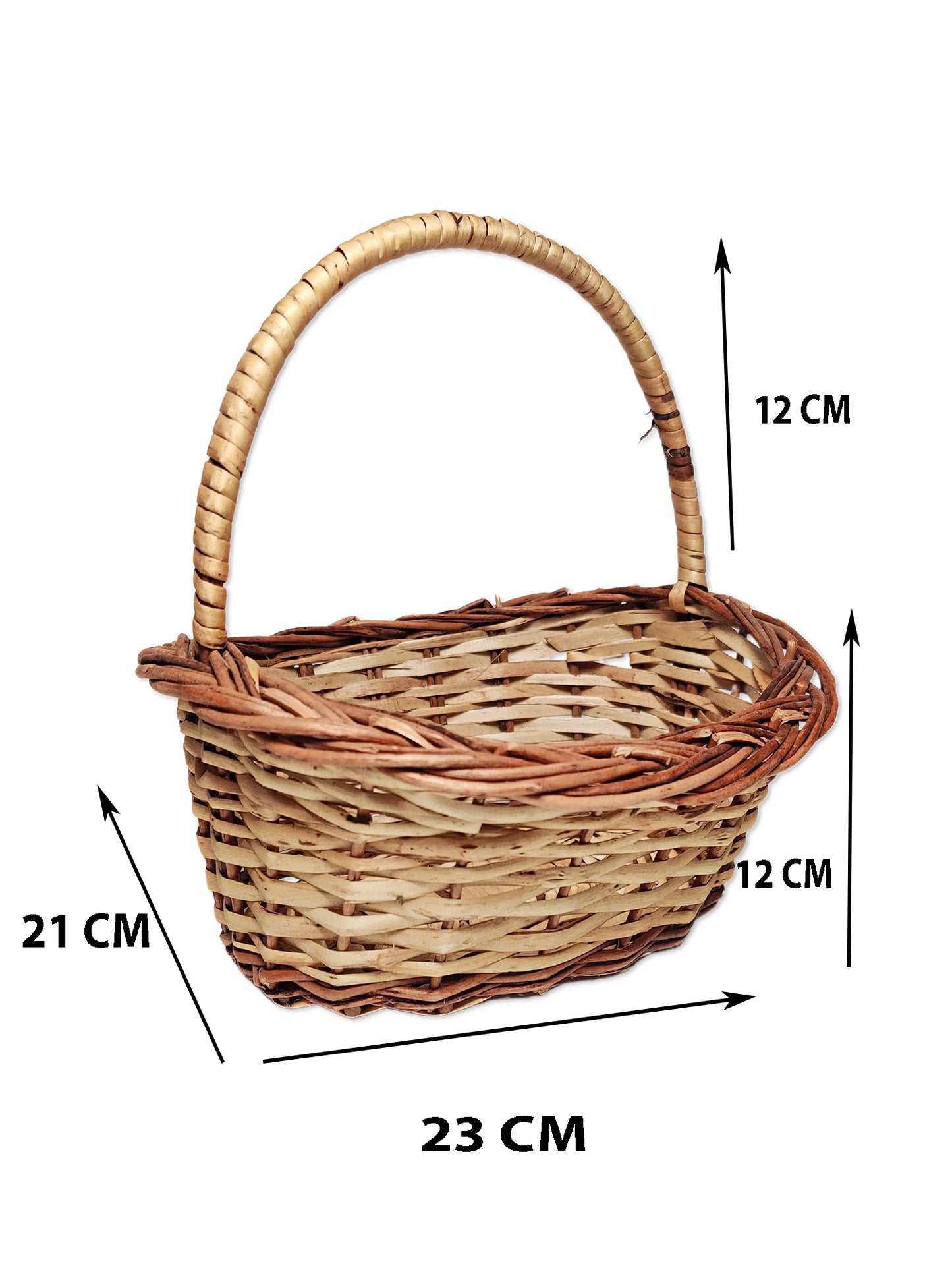 ARTSY® Round Cane Basket: Perfect Pooja and Multipurpose Storage Organizer, Pack of 1 Piece