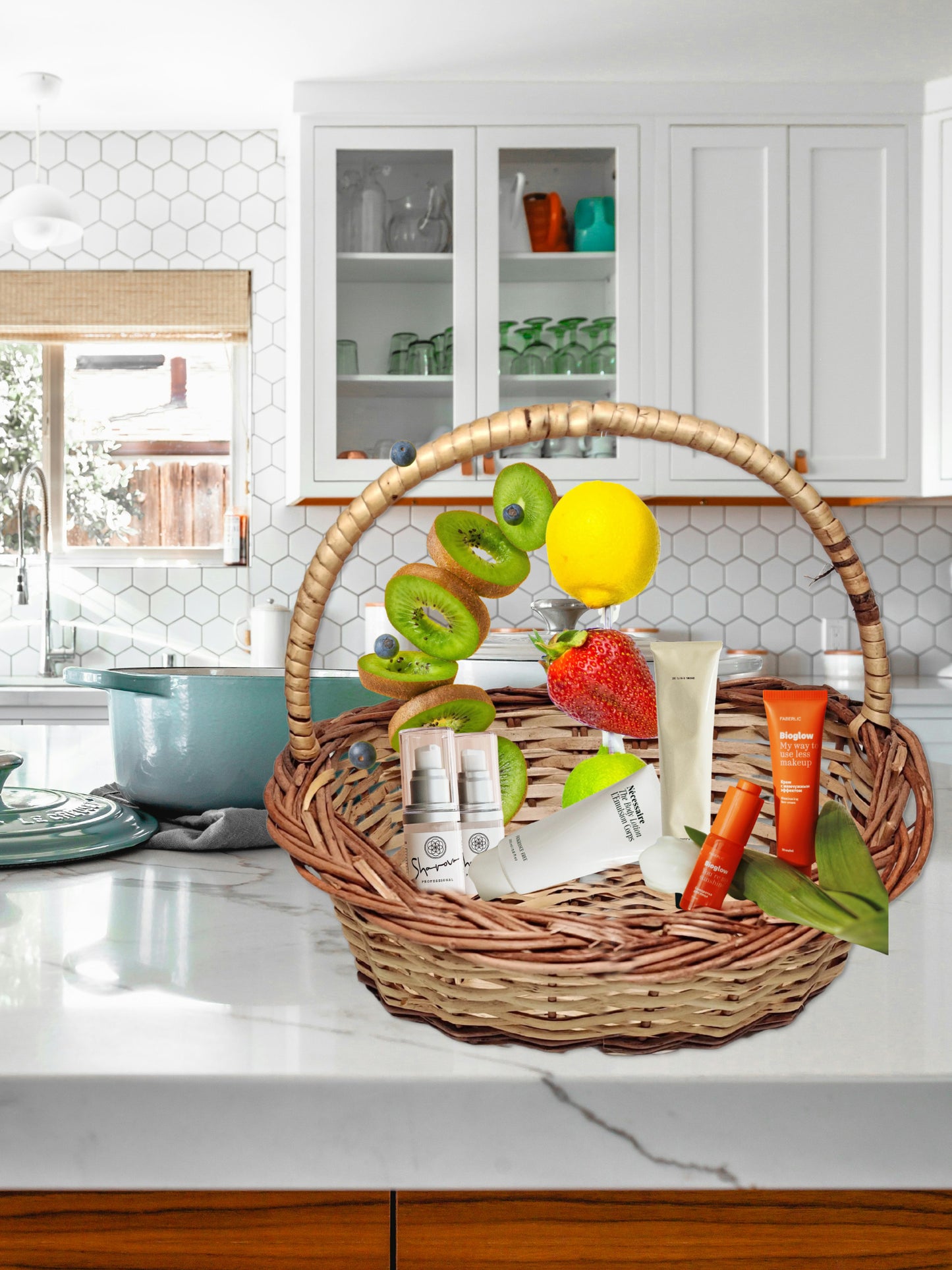 ARTSY® Round Cane Basket: Perfect Pooja and Multipurpose Storage Organizer, Pack of 1 Piece