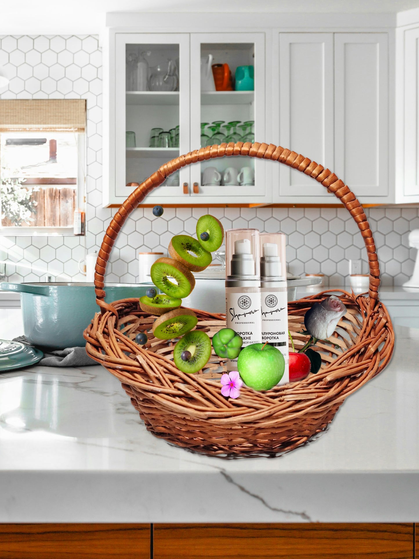 ARTSY® Oval Cane Basket: Perfect for Pooja and Multipurpose Storage, Pack of 1 Piece