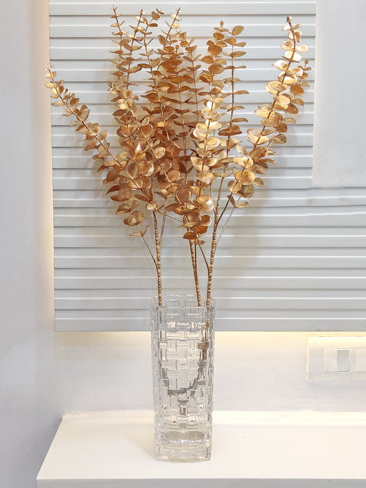 ARTSY® Artificial Golden Eucalyptus Gingko Flower Bunch - 1 Piece Pack