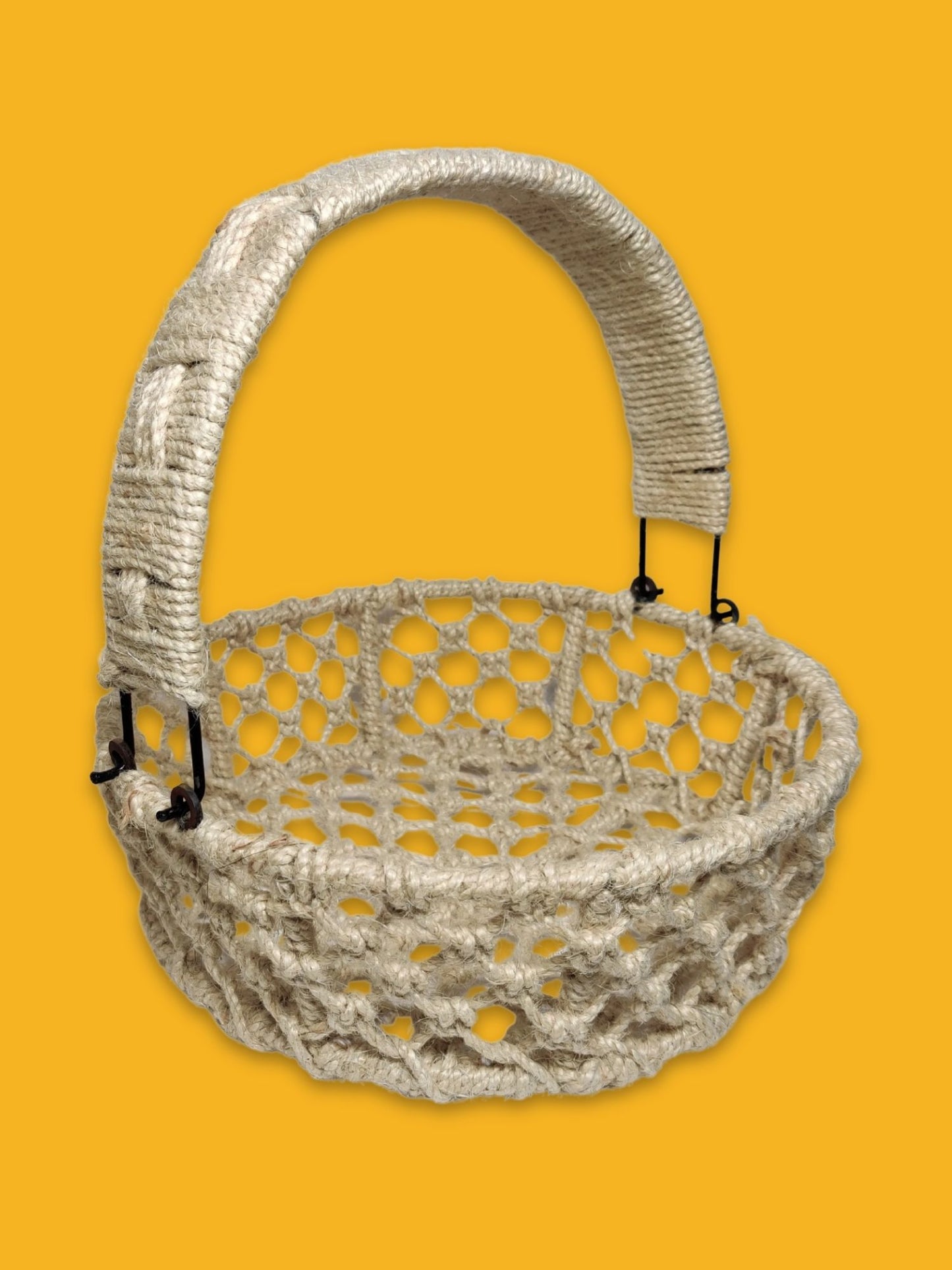 ARTSY® Versatile Jute Basket: Ideal for Storage, Travel, Gifting, and Space Organization, Pack of 1 pIece