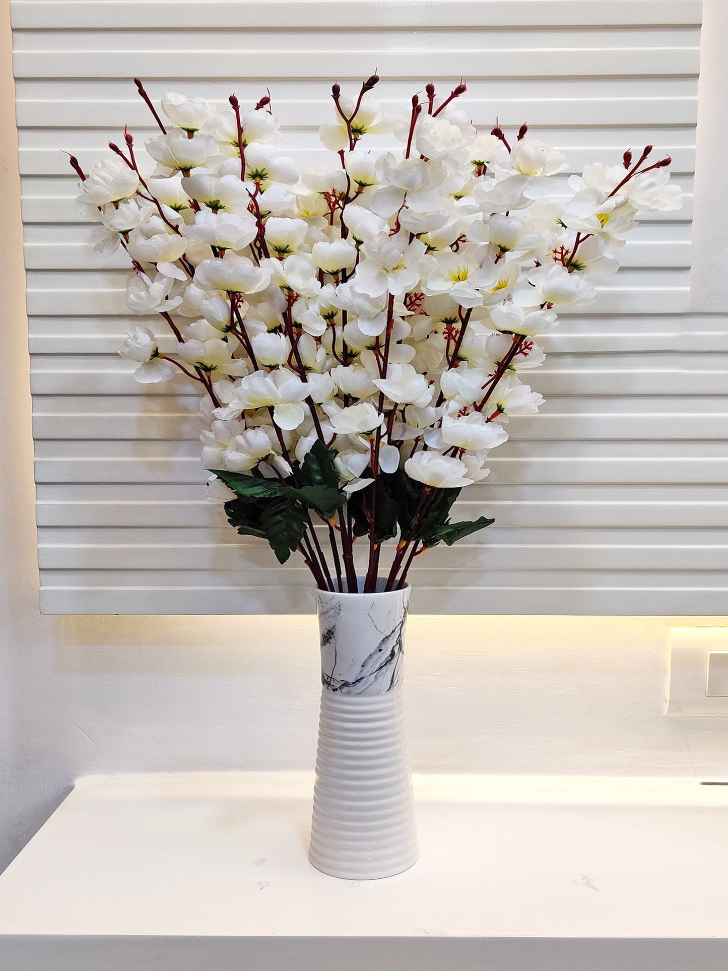 ARTSY Artificial flowers for home decoration, Without vase, pack of 2 pieces
