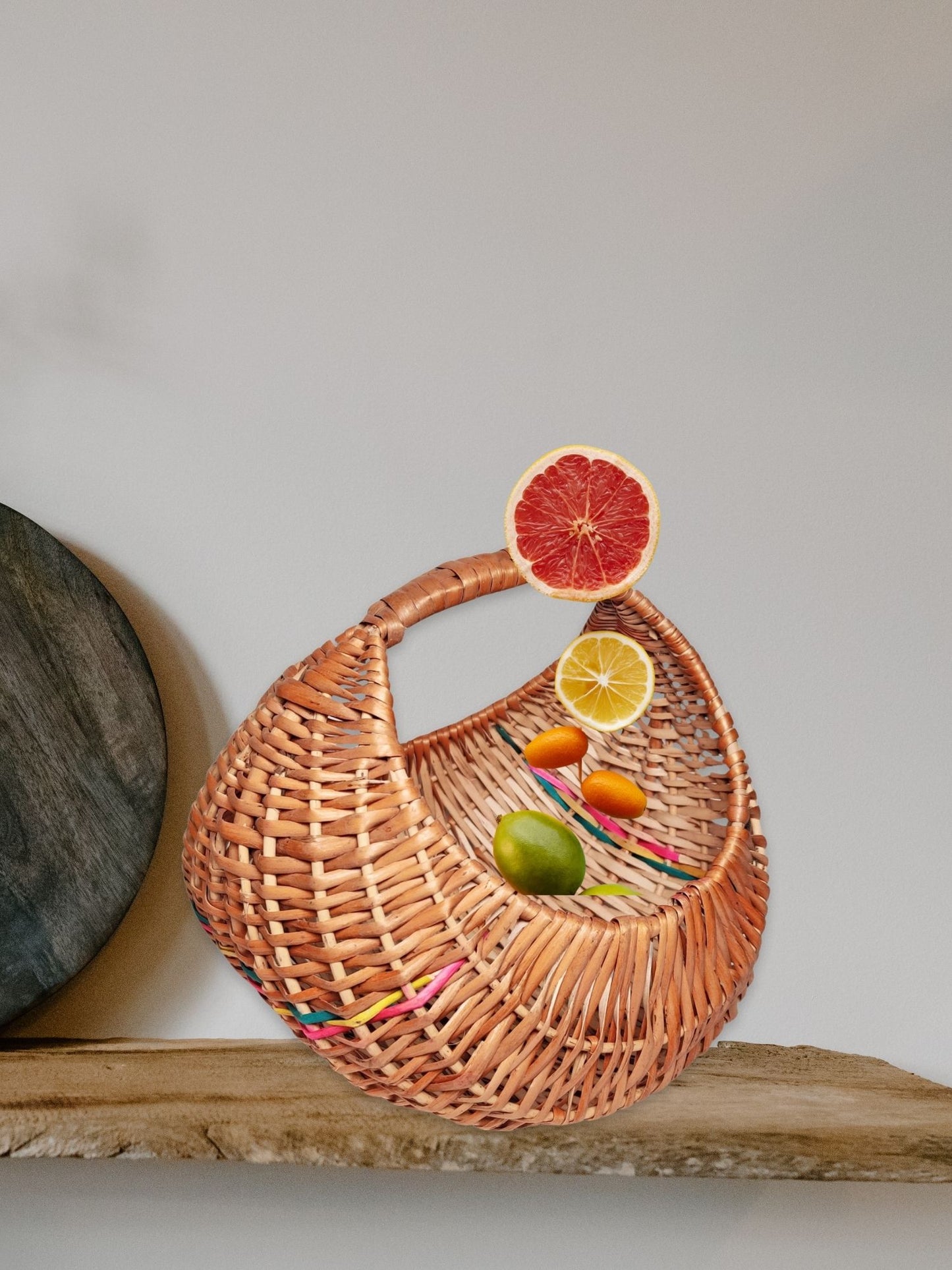 Cane Elegance: Multipurpose Basket for Stylish Storage, Organization, travel, gifting, packaging and many more | 17 X 20 X 15 CM