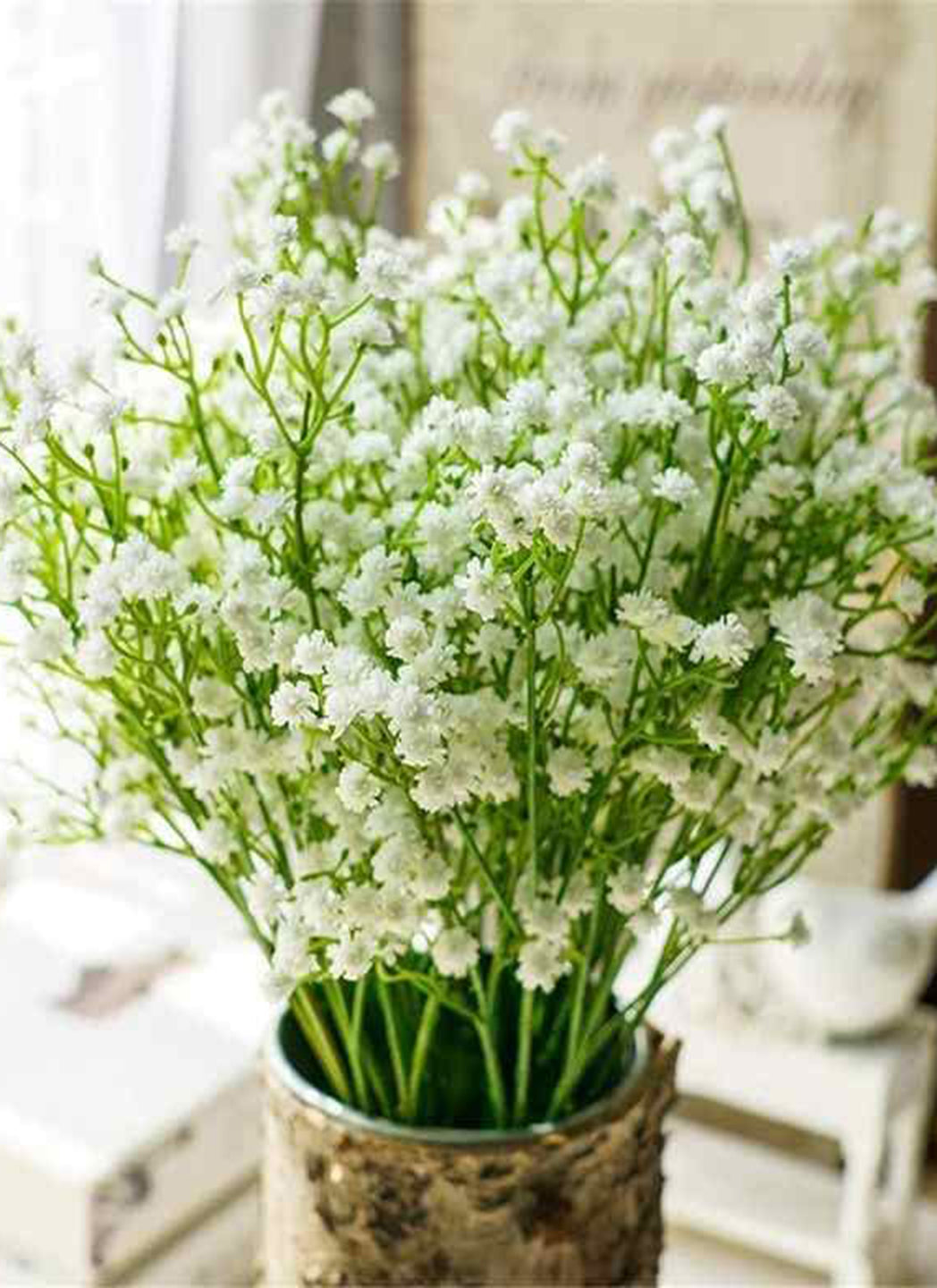 ARTSY® Bundle of Elegance: Set of 5 White Artificial Baby's Breath Flowers
