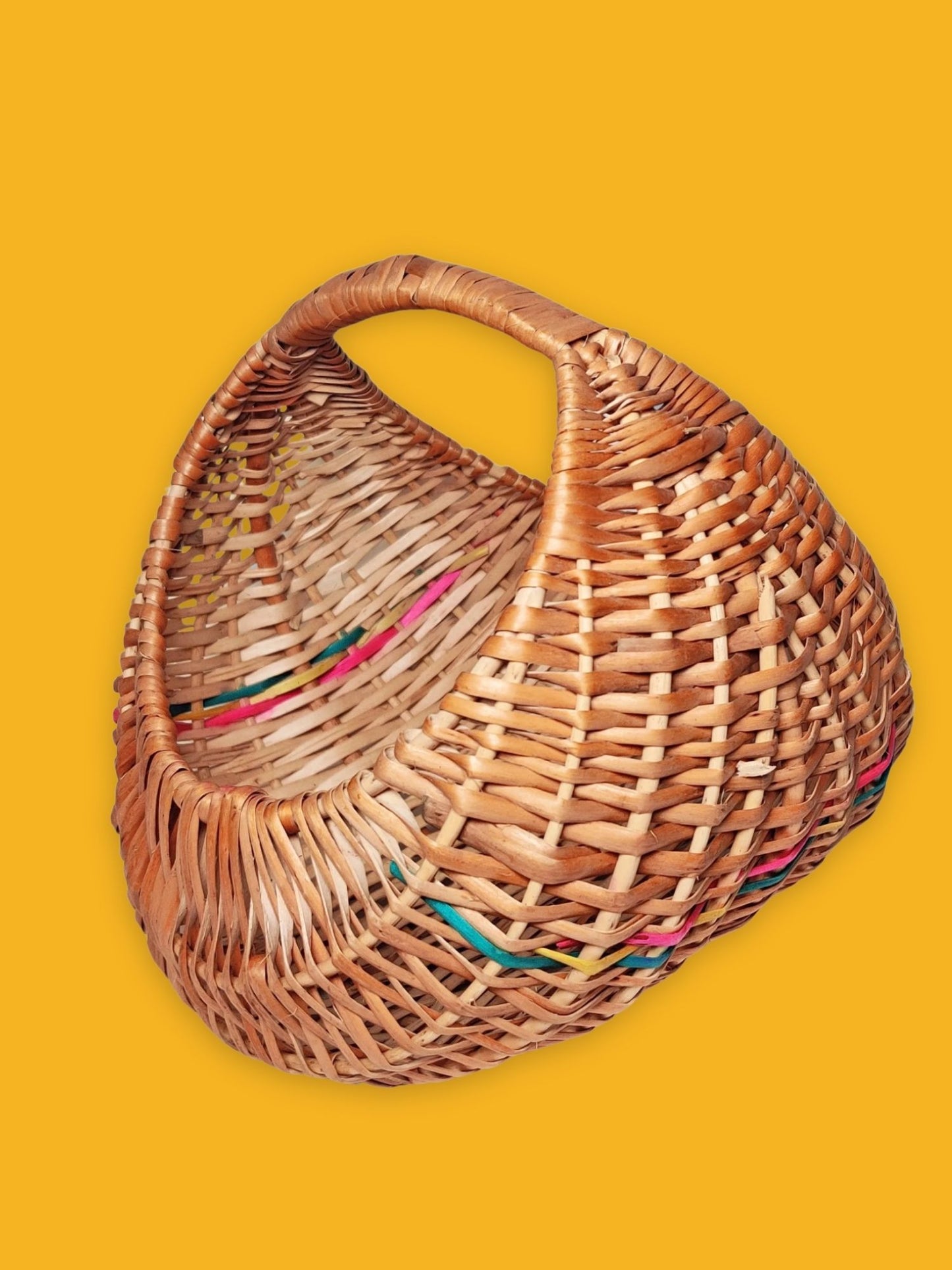 Cane Elegance: Multipurpose Basket for Stylish Storage, Organization, travel, gifting, packaging and many more | 17 X 20 X 15 CM