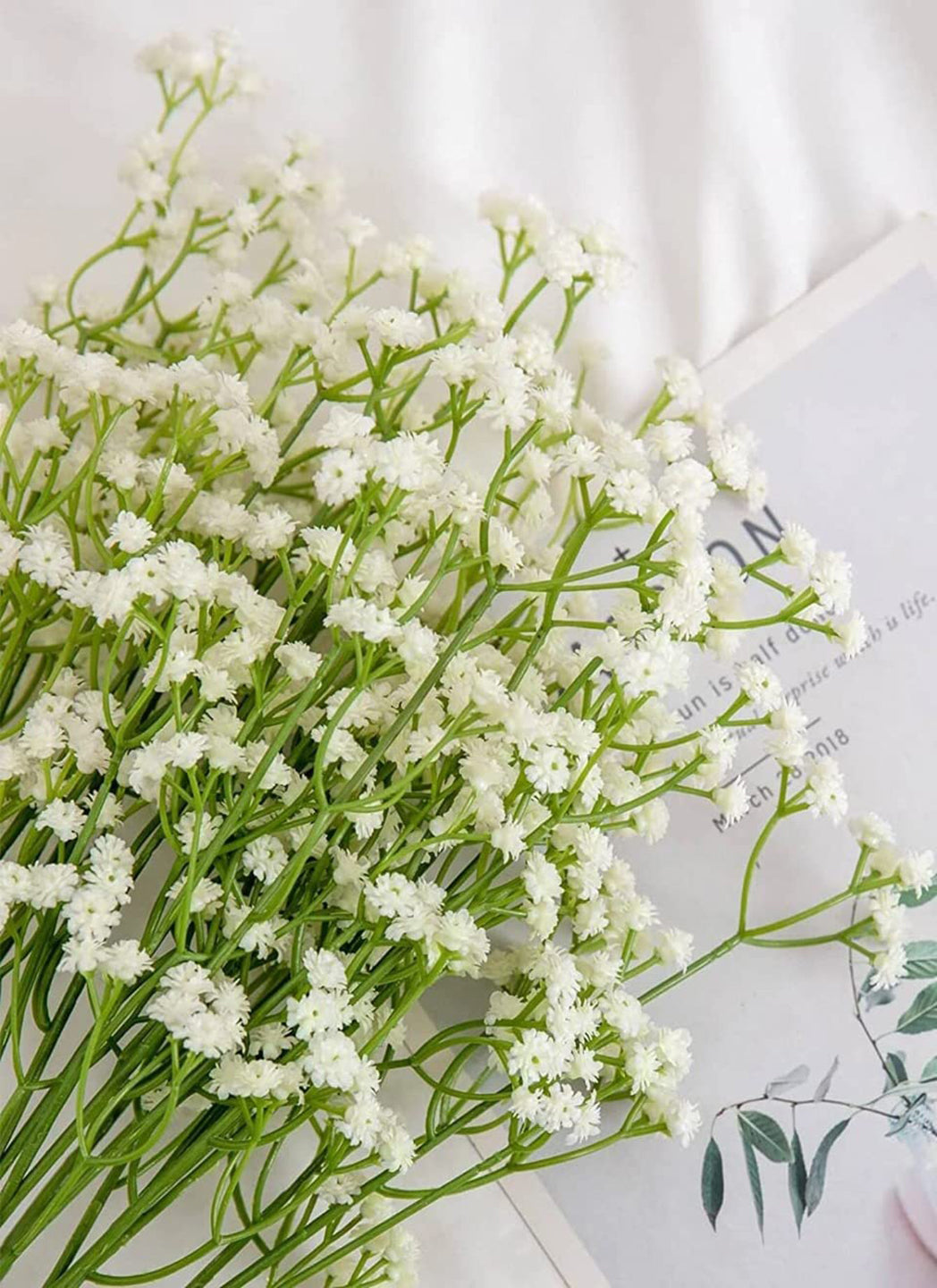 ARTSY® Bundle of Elegance: Set of 5 White Artificial Baby's Breath Flowers