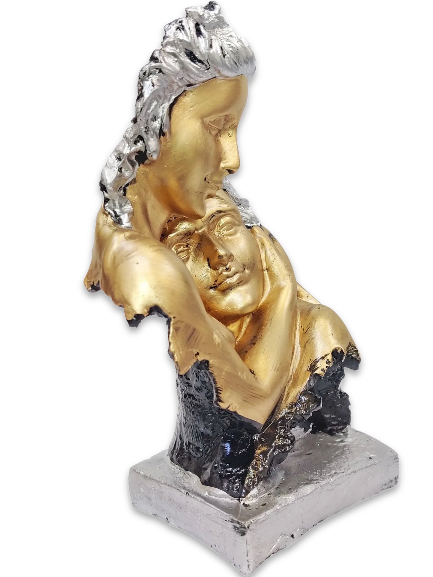 ARTSY® Couple Face Idol - A Symbol of Togetherness and Harmony, pack of 1 piece, Golden