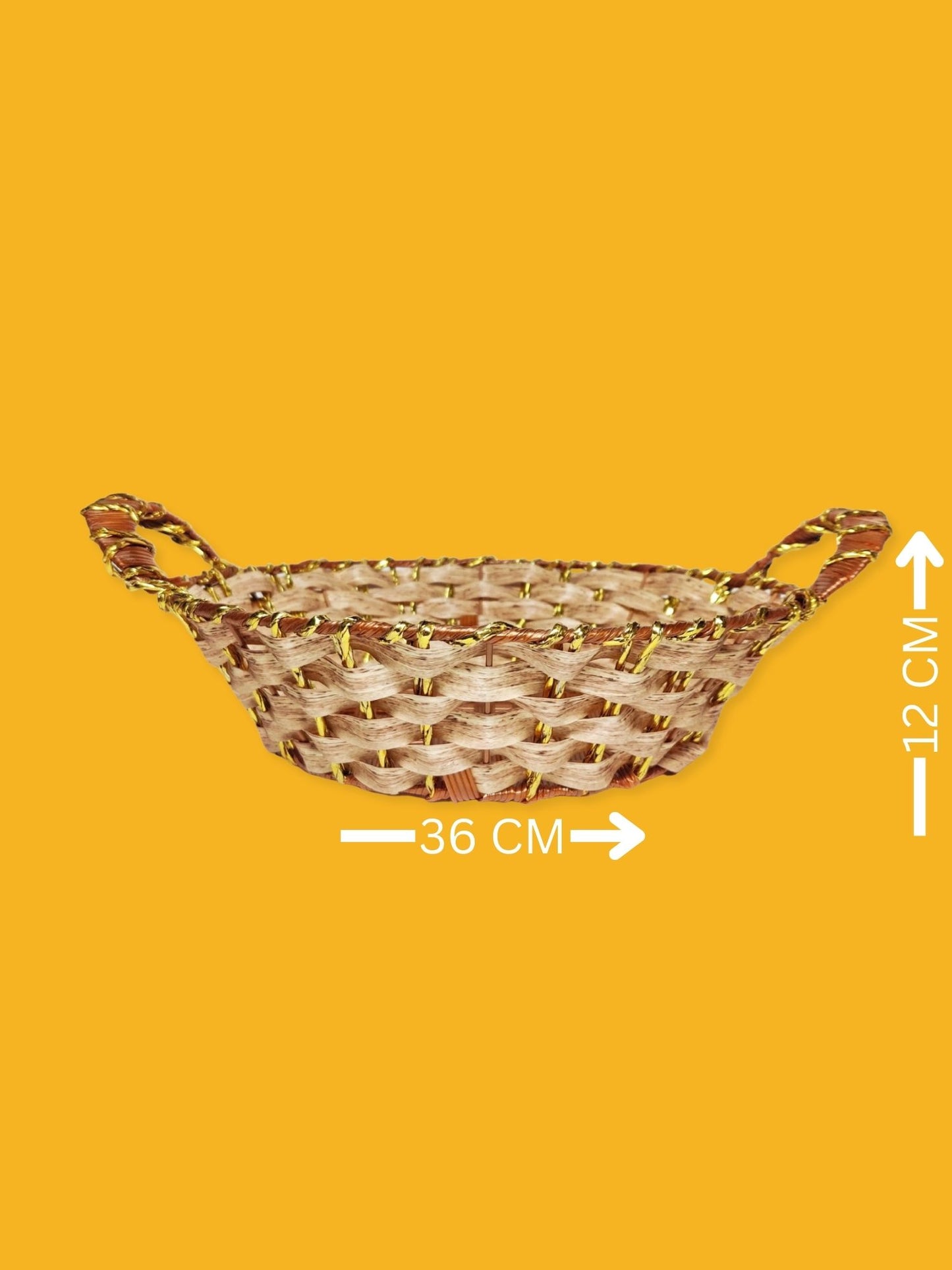 ARTSY® Versatile Round Decorative Basket: Stylish Storage for Every Room, Pack of 1 Piece