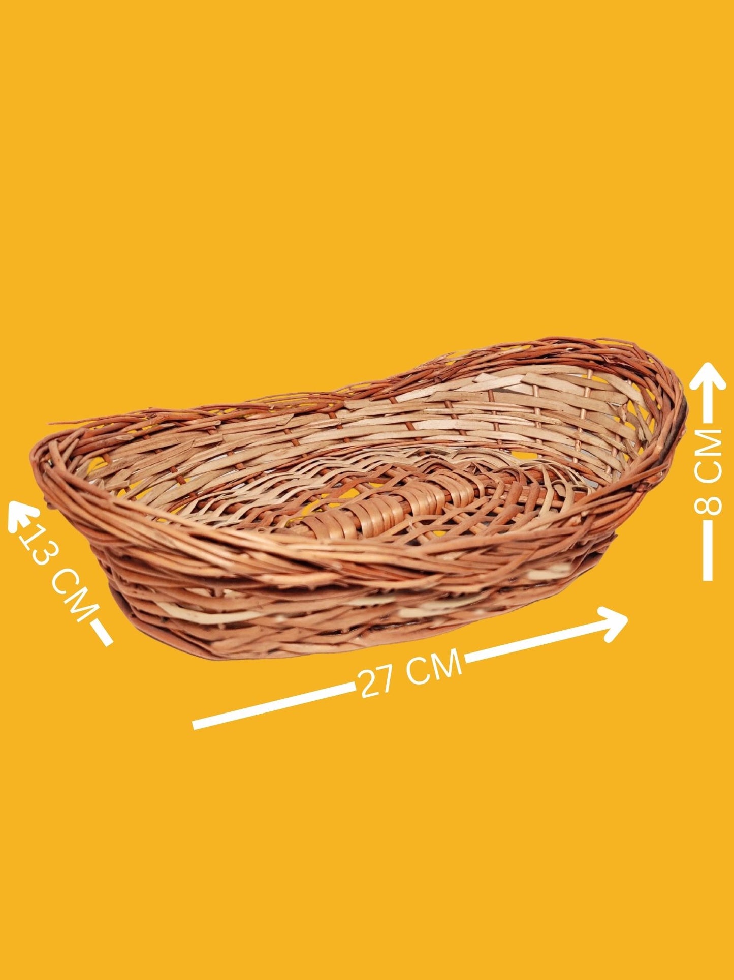 ARTSY® Versatile Cane Basket: Perfect for Storage and Serving, Pack of 1 piece, brown