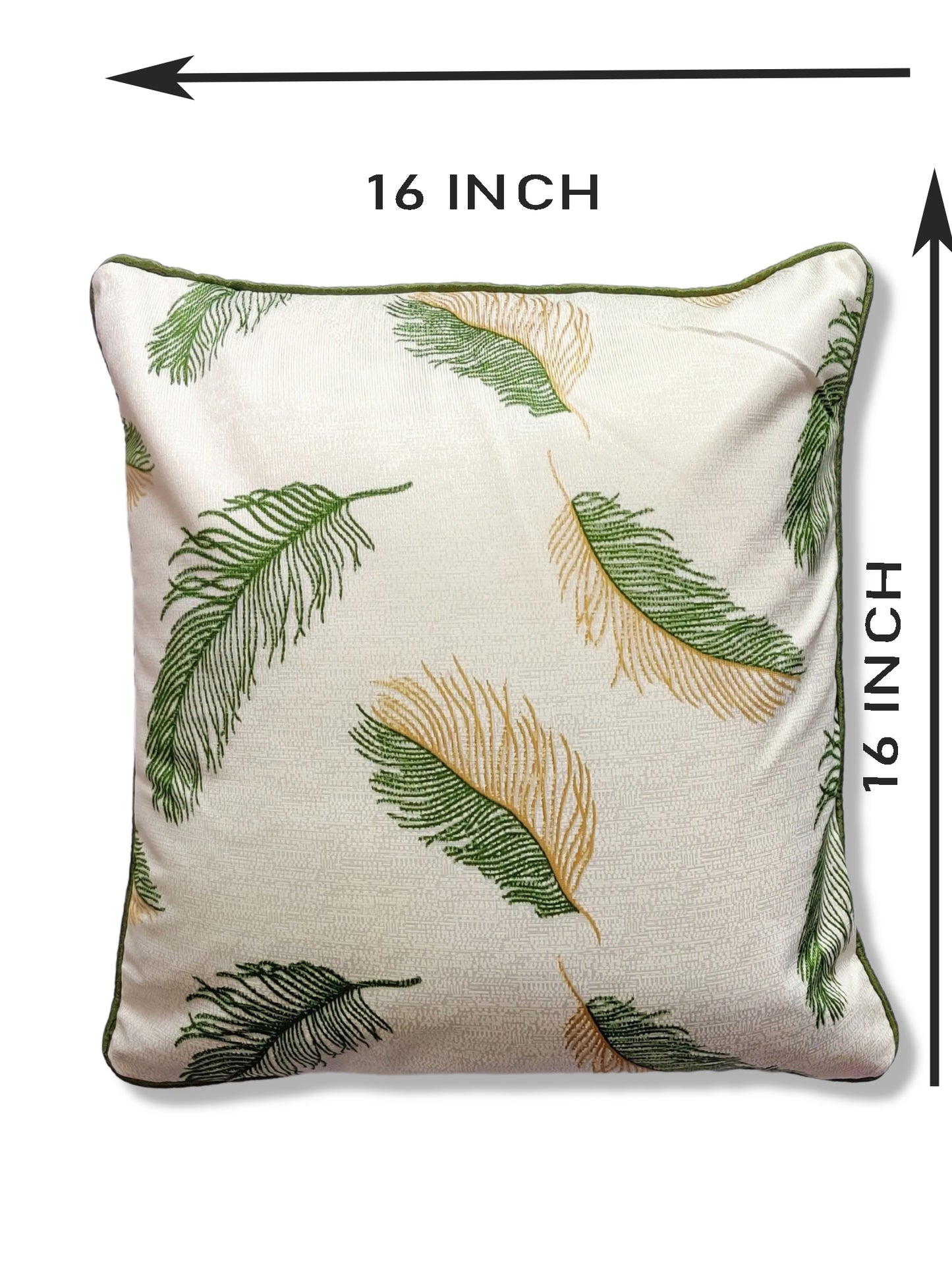 ARTSY® Green and White Cushion Cover Set - Pack of 5