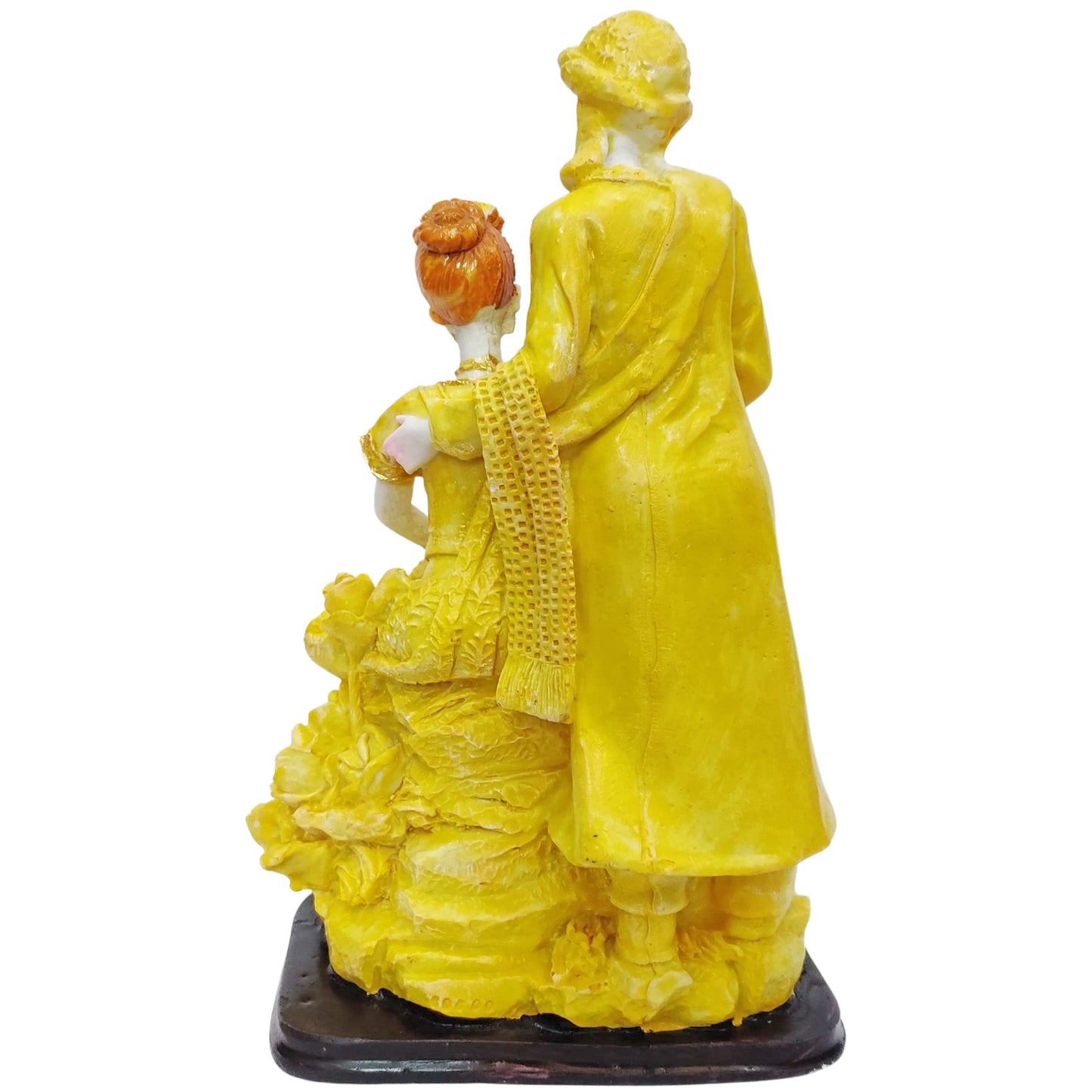 ARTSY® Love Eternal - Couple Idol Figurine Pair showpiece for table top, gifting, beige, 1 Piece