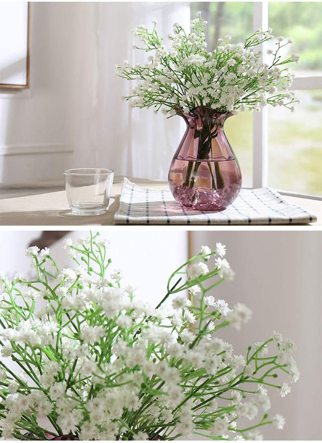 ARTSY® Bundle of Elegance: Set of 5 White Artificial Baby's Breath Flowers