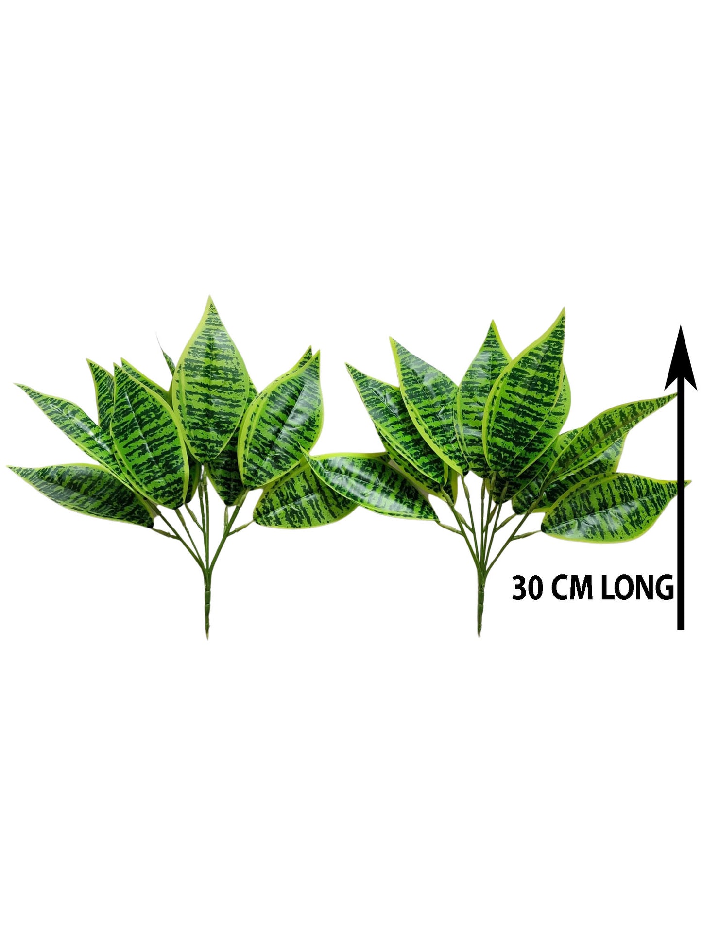 ARTSY Evergreen Elegance: Lifelike Artificial Plants for Timeless Interior Decor. Pack of 2 Pieces, Leaf Bunch for Home Decoration, for Vase, Without Vase, Multi