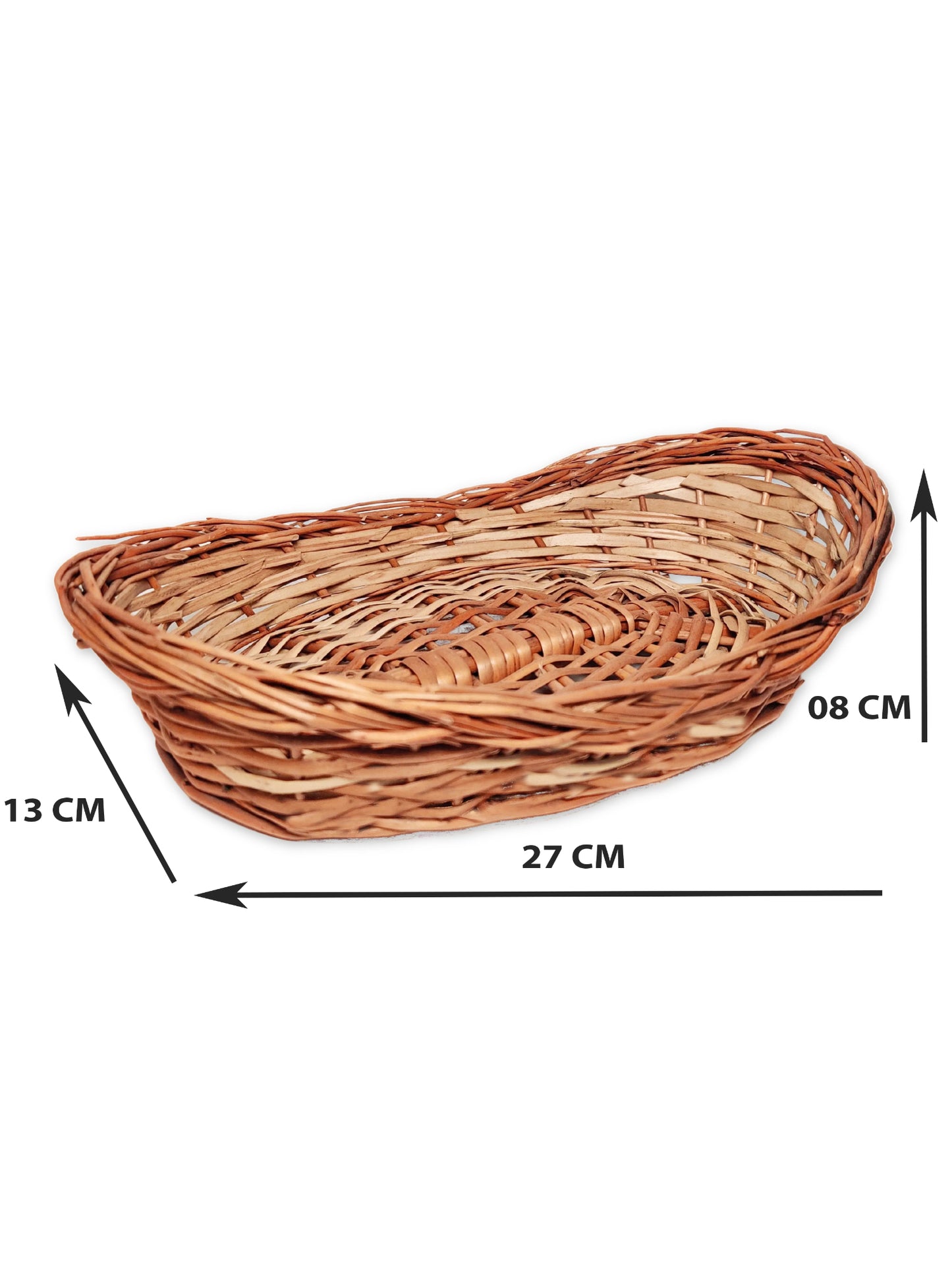 ARTSY® Versatile Handwoven Cane Basket: Serving Tray & Storage Organizer in One, Pack of 1 Piece
