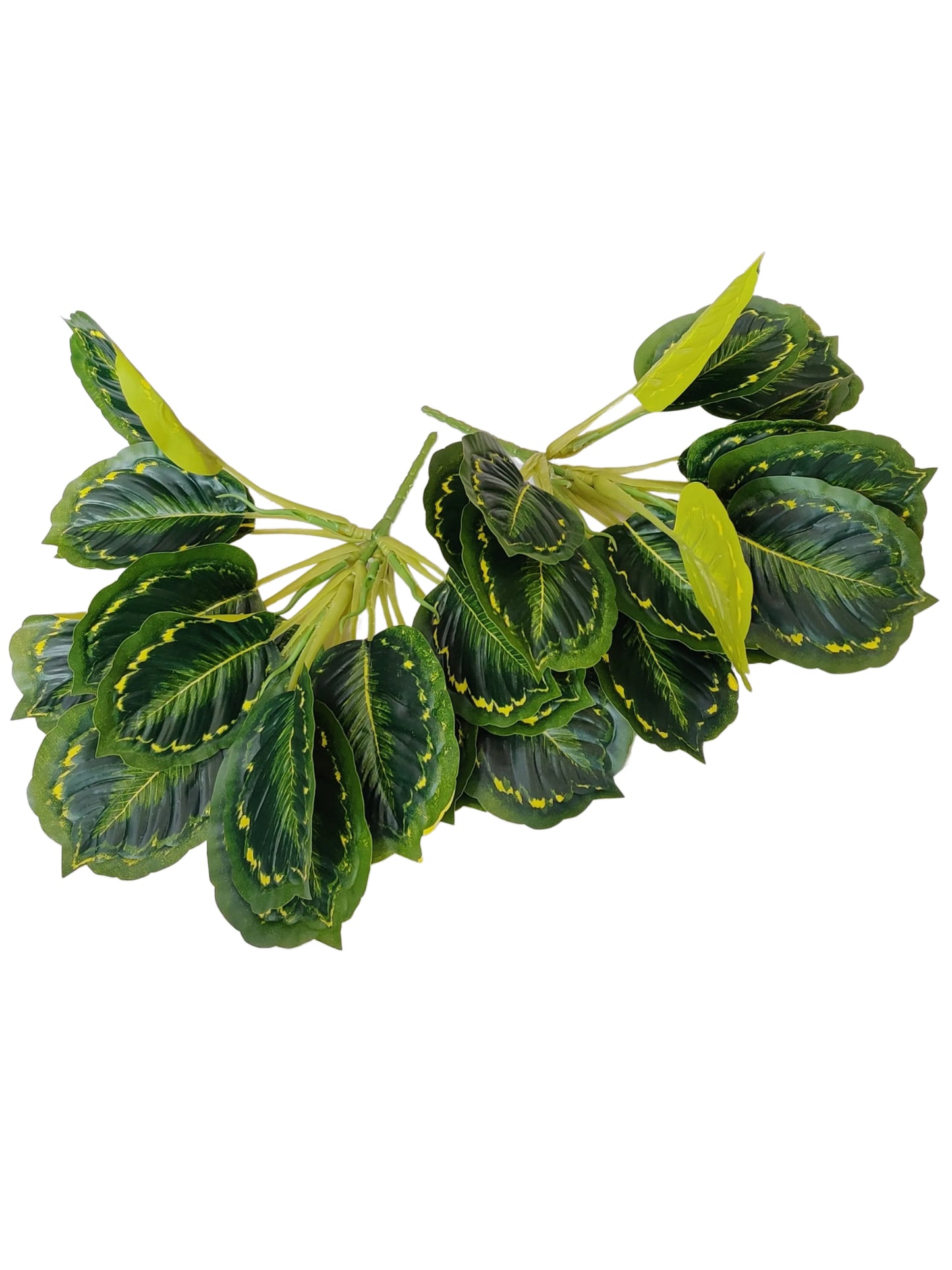 ARTSY Artificial plants for home decor, plant leaves bunch for pot/vase, home/office decor, gift, craft, artificial flowers, without vase, combo, pack 1 piece, 40 cm height, yellow mix