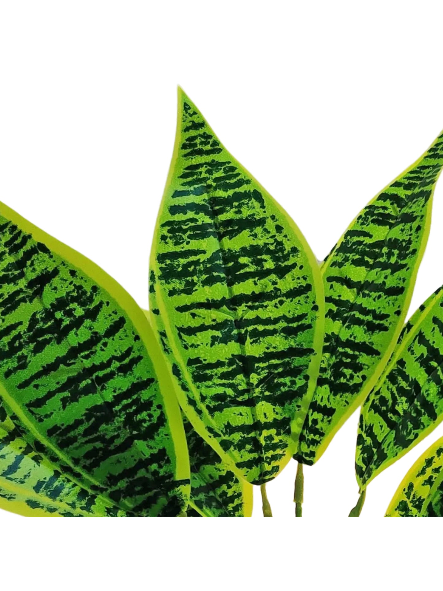 ARTSY® Artificial plants with pot for home decor, leaves, plants for pot/vase, home/office decor, gift, craft, artificial flowers with pot, combo, pack of 1 piece, 35 cm height, d green
