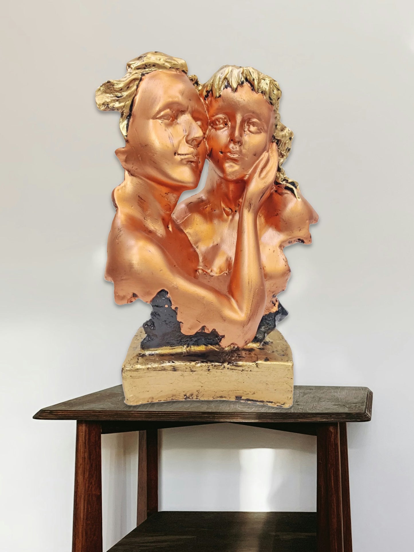 ARTSY® Couple Face Idol - A Symbol of Togetherness and Harmony, pack of 1 piece, copper