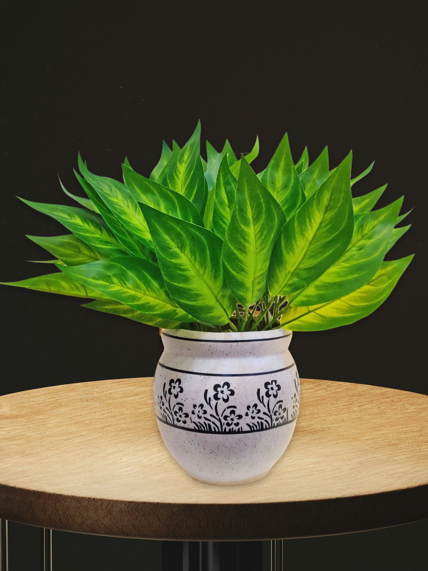 ARTSY Evergreen Elegance: Lifelike Artificial Plants for Timeless Interior Decor. Pack of 2 Pieces, Leaf Bunch for Home Decoration, for Vase, Without Vase, Greenmix.