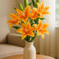 ARTSY Premium Artificial Lily Flower Stem | Faux Floral