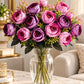 ARTSY Artificial Ranunculus Flower Bunches – Pack of 2, Realistic Faux Flowers for Home Décor, Wedding, Living Room & Gifting