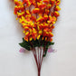 ARTSY® Lively Orange Artificial Cherry Blossom Flower Bunch - Radiant Floral Elegance For Home Decoration, Office Decor, Vase Filler, Without Vase, 55 Cm Long