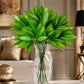 ARTSY Artificial Green Leaf Plant Bunch for Home Decor, Pack of 2