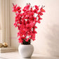 Luxury Artificial Pink Blossom Floral Arrangement with Decorative Vase – Elegant Home Decor Accent, Pack of 1