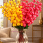 Designer Artificial Floral Bouquet – Luxury Decorative Blossom Arrangement for Living Room, Pack of 2