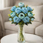ARTSY Premium Artificial Peony & Rose Flower Combo – Pack of 2 Realistic Faux Flower Bunches for Elegant Home Décor