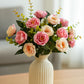 Artificial Rose Flower Bunch (Pack of 2) – Silk Faux Roses for Home, Wedding & Table Décor, Pink