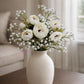 ARTSY Artificial Peony Flower & Baby Breath Flower Bunch Set (Pack of 3) | Faux Silk Flowers for Home Decoration, Wedding, Vase Arrangement & Table Centerpiece