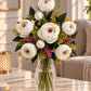 Artificial Ranunculus Flower Bunch - White | ARTSY