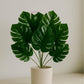 ARTSY Artificial Monstera Leaf Bunch | Realistic Tropical Artificial Plant for Home & Office Decor