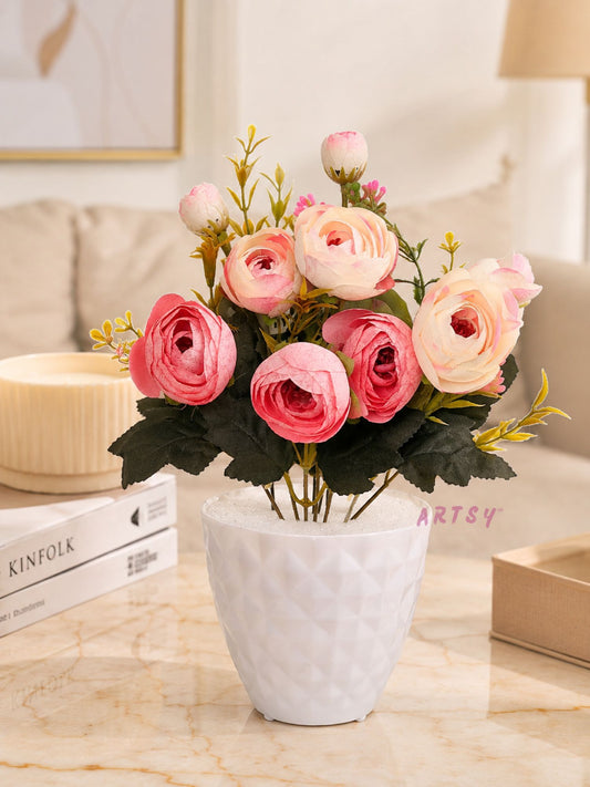 Elegant Artificial Floral Pot for Living Room & Table Décor – Pack of 1