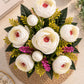 Artificial Ranunculus Flower Bunch - White | ARTSY