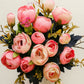 ARTSY Artificial Pink & White Flower Bunch for Home Decor
