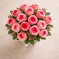 Artificial Pink Rose Bunch