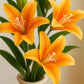 ARTSY Premium Artificial Lily Flower Stem | Faux Floral