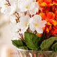 Elegant Faux Blossom Stem Arrangement for Modern Interiors, Pack of 2