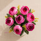 Artificial Purple Rose Flower Pot for Home Decor | Elegant Tabletop Floral Arrangement (Pack of 1)