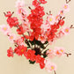 Artificial Flowers Cherry Blossom Flower Bunch | Without Vase Pack of 2