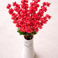 Luxury Artificial Cherry Blossom Flower Stem for Home Decor Vase Arrangement, Pack of 1, Maroon