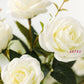 Real Touch White Rose Flower Bunch, Pack of 1 Piece