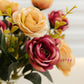 Artificial Rose Flower Bunch (Pack of 2) – Silk Faux Roses for Home, Wedding & Table Décor, Multi