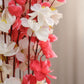 Artificial Pink & White Blossom Flower Arrangement in Pot | Elegant Home Decor Floral Accent (Pack of 1)