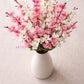 Premium Pink & White Artificial Flower Bunch for Home & Table Decoration, Pack of 2 Pieces